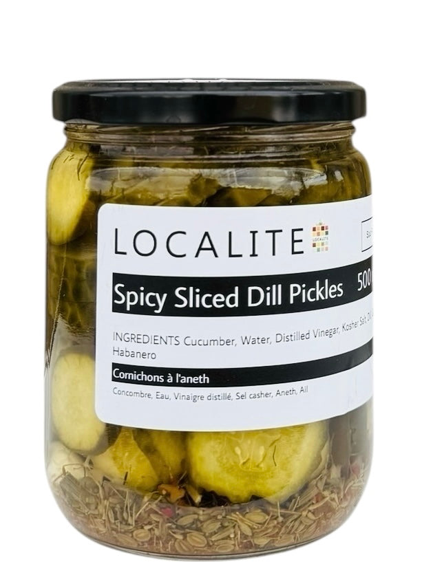 Spicy Sliced Dill Pickles 1 x 500ml