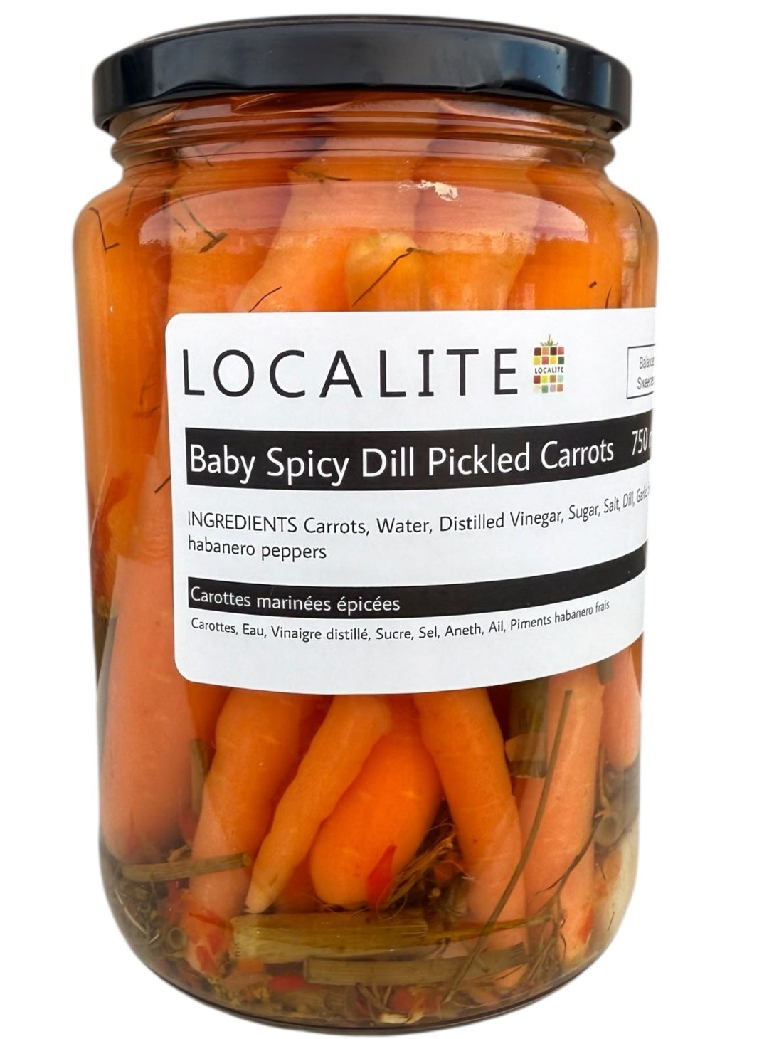 Baby Spicy Dill Pickled Carrots 1 x 750ml