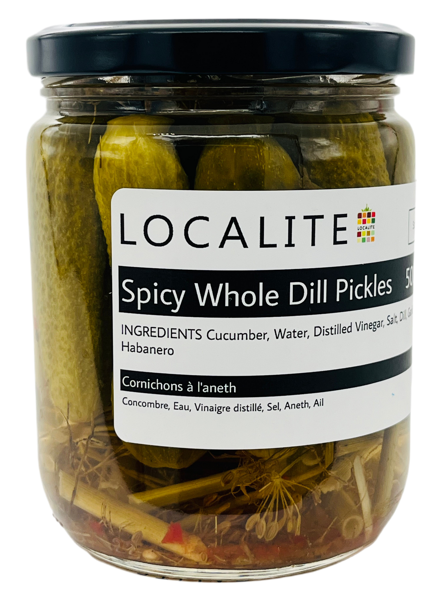 Spicy Whole Dill Pi ckles 12 x 500ml
