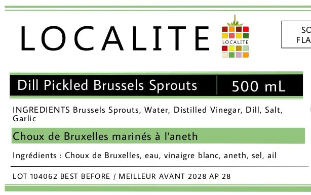Dill Pickled Brussel Sprouts 1 x 500ml