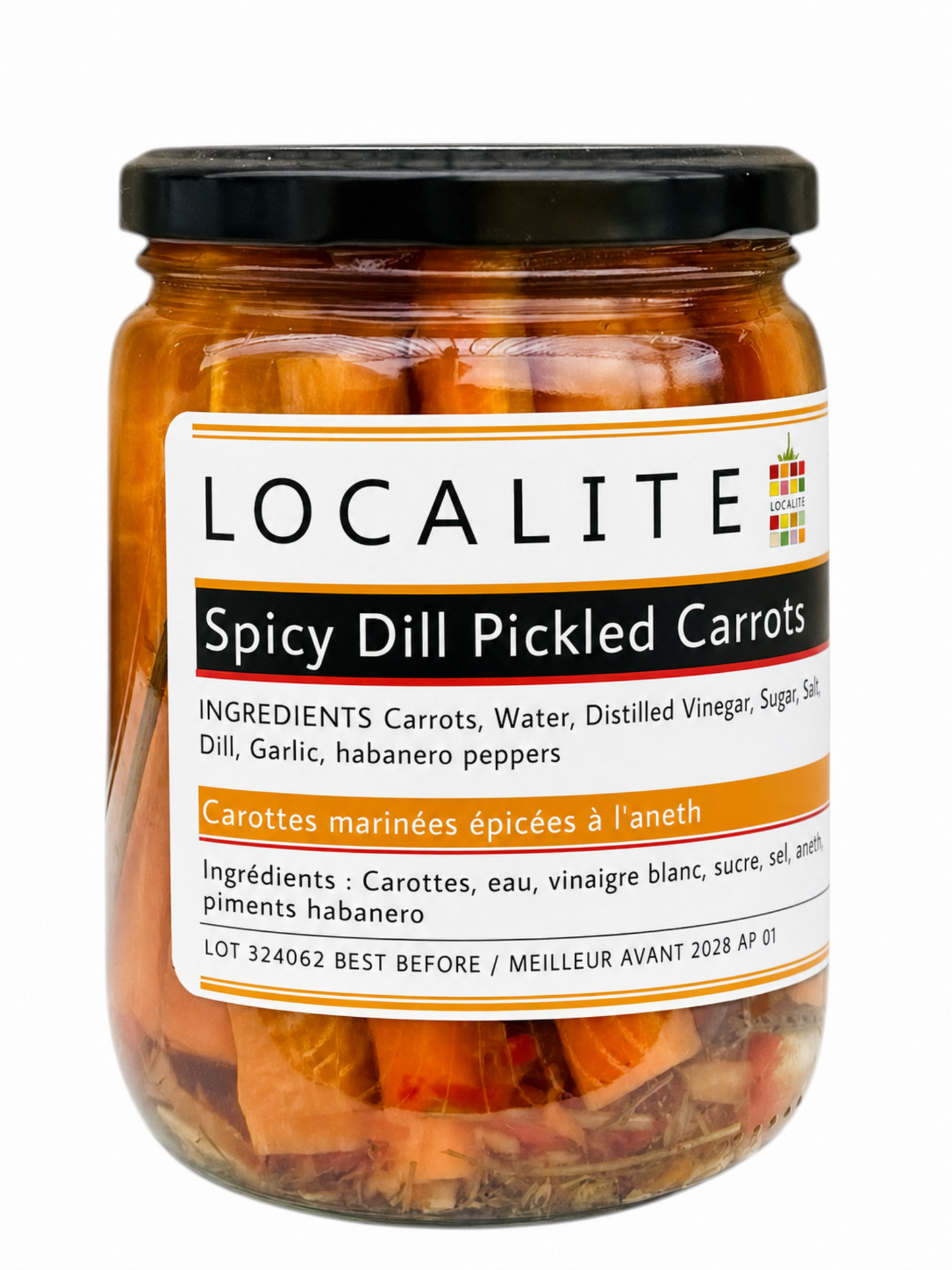 Spicy Dill Pickled Carrots 1 x 500ml