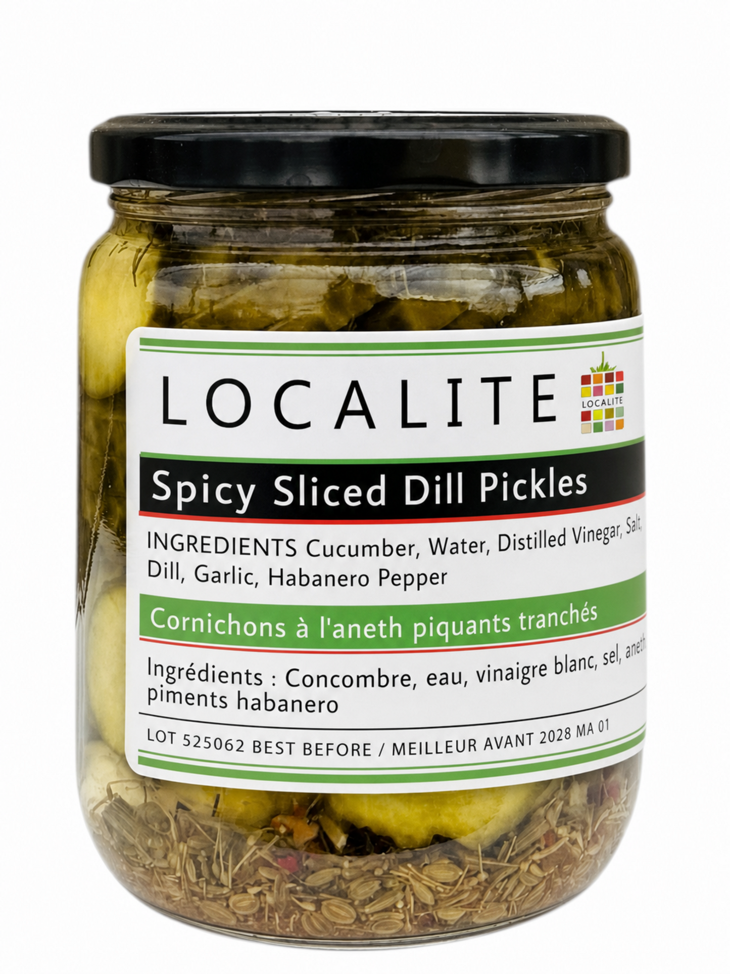 Spicy Sliced Dill Pickles 1 x 500ml