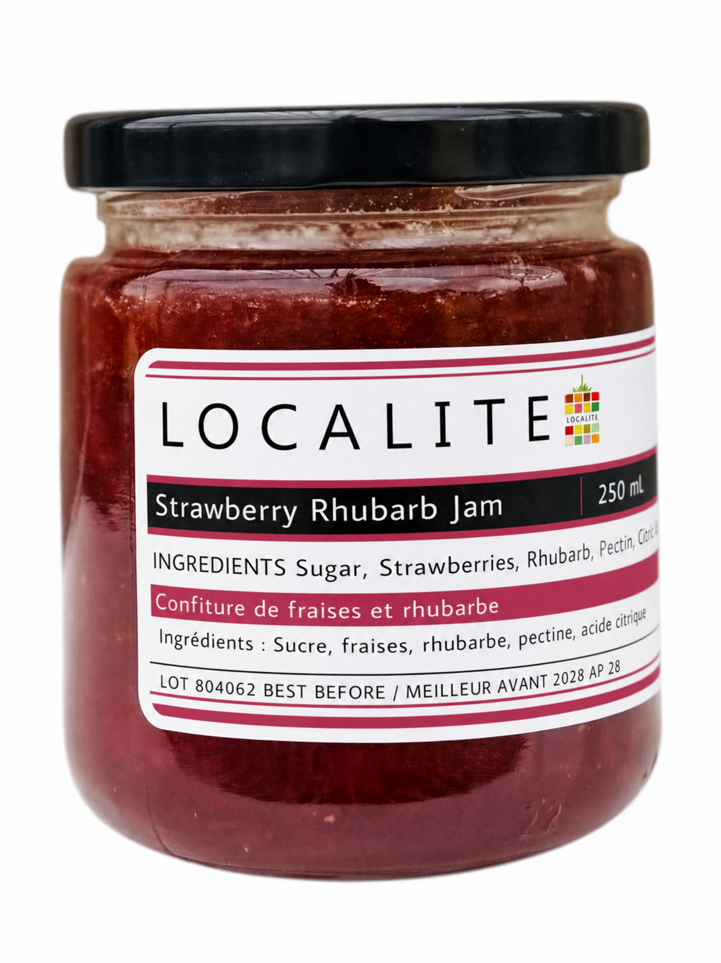 Strawberry Rhubarb Jam 12 x 250ml