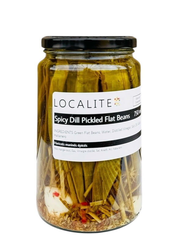 Spicy Dill Pickled Flat Beans 1 x 750ml