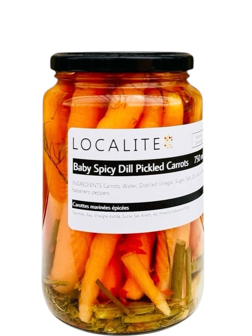 Baby Spicy Dill Pickled Carrots 12 x 750ml