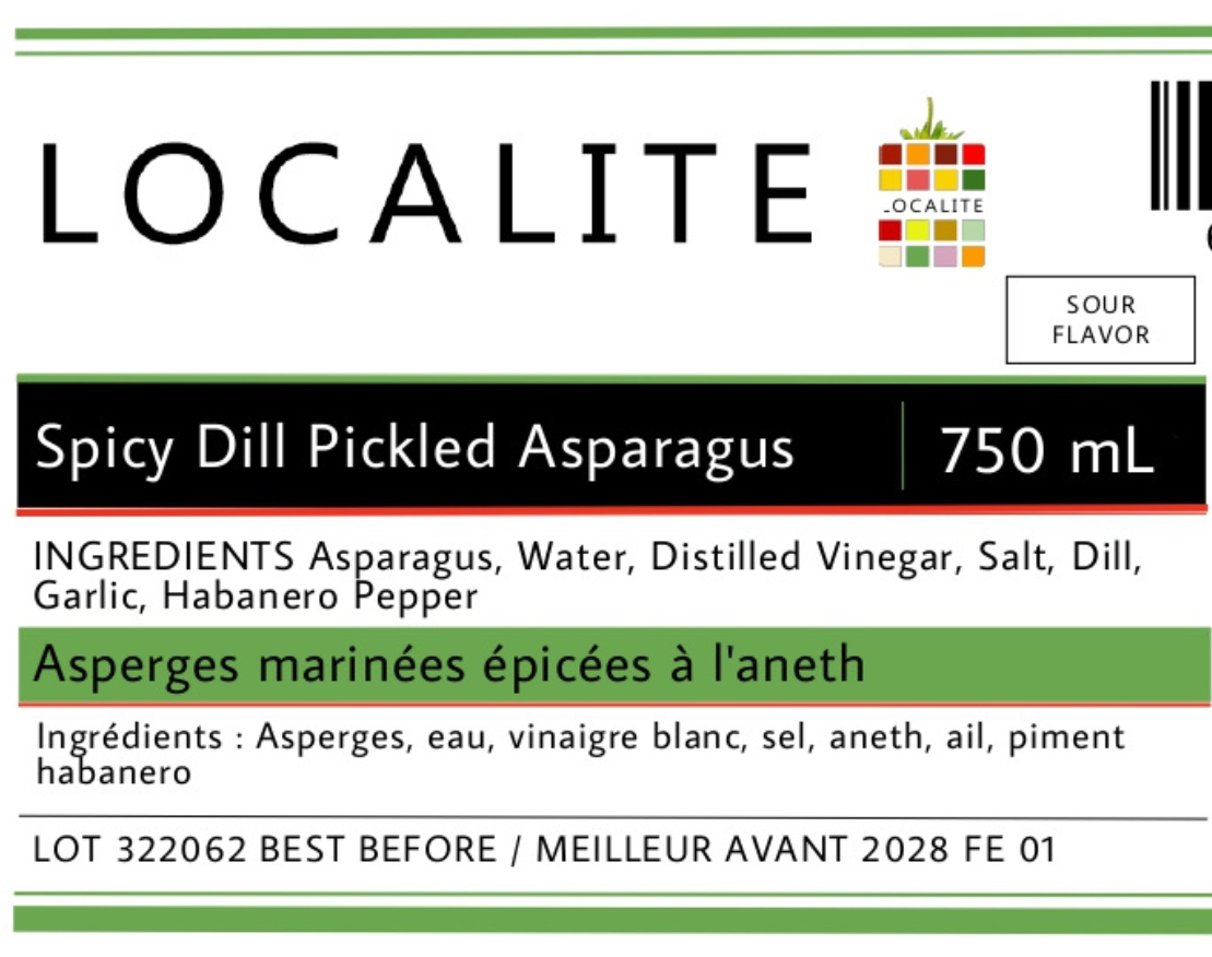 Spicy Dill Pickled Asparagus 1 x 500ml