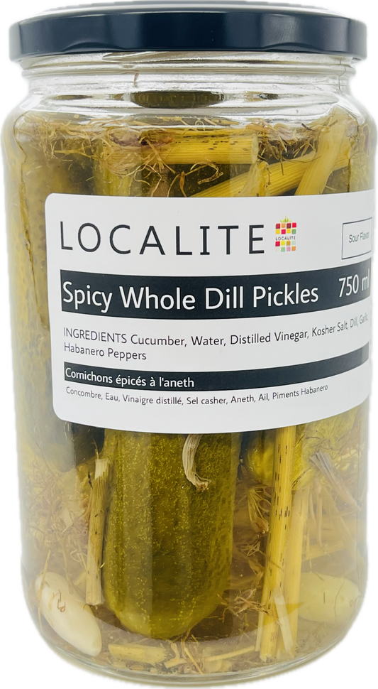 Spicy Whole Dill Pickles 1 x 750ml