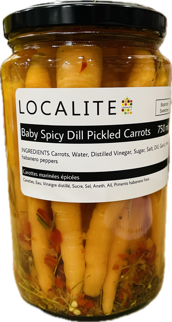 Baby Spicy Dill Pickled Carrots 12 x 750ml