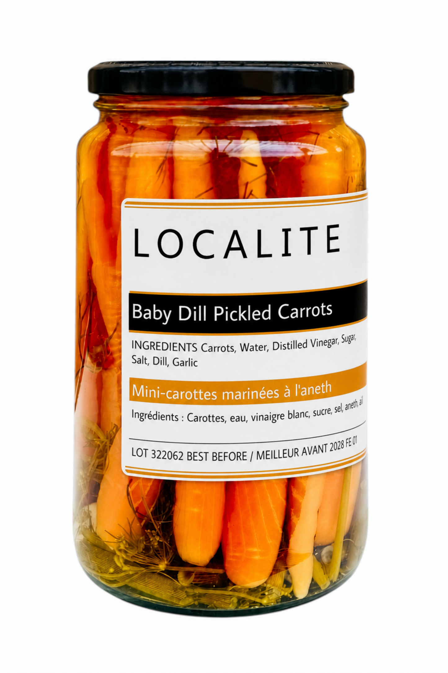 Baby Dill Pickled Carrots 12 x 750ml