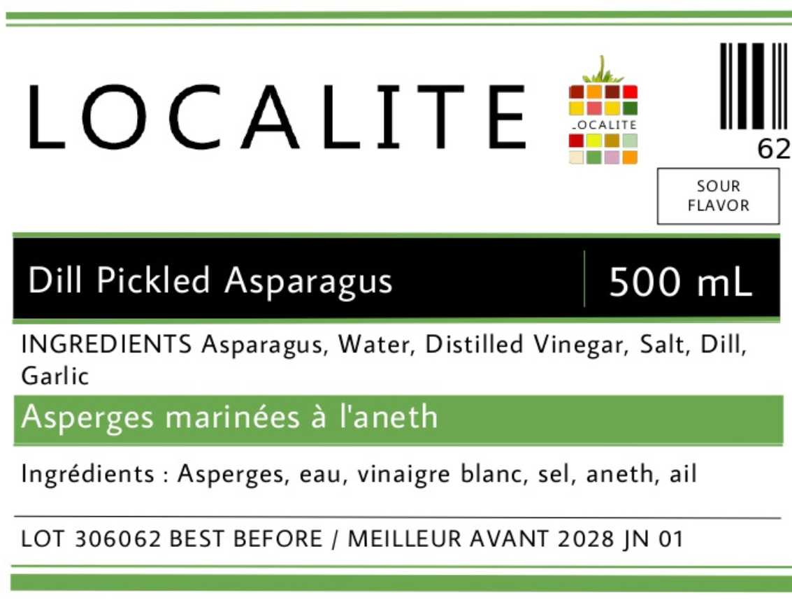 Dill Pickled Asparagus 1 x 500ml