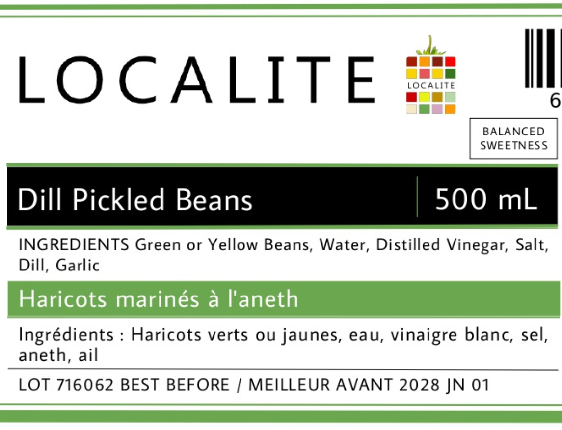 Dill Pickled Beans 12 x 500 ml