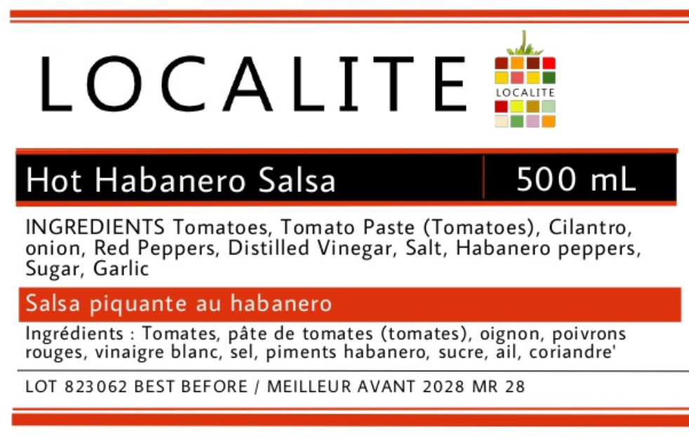 Hot Habanero Salsa 1 x 500ml