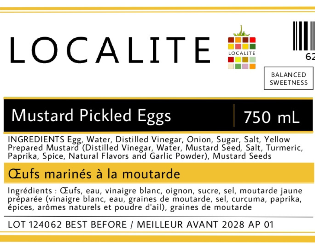 Mustard Pickled Eggs 1 x 750ml