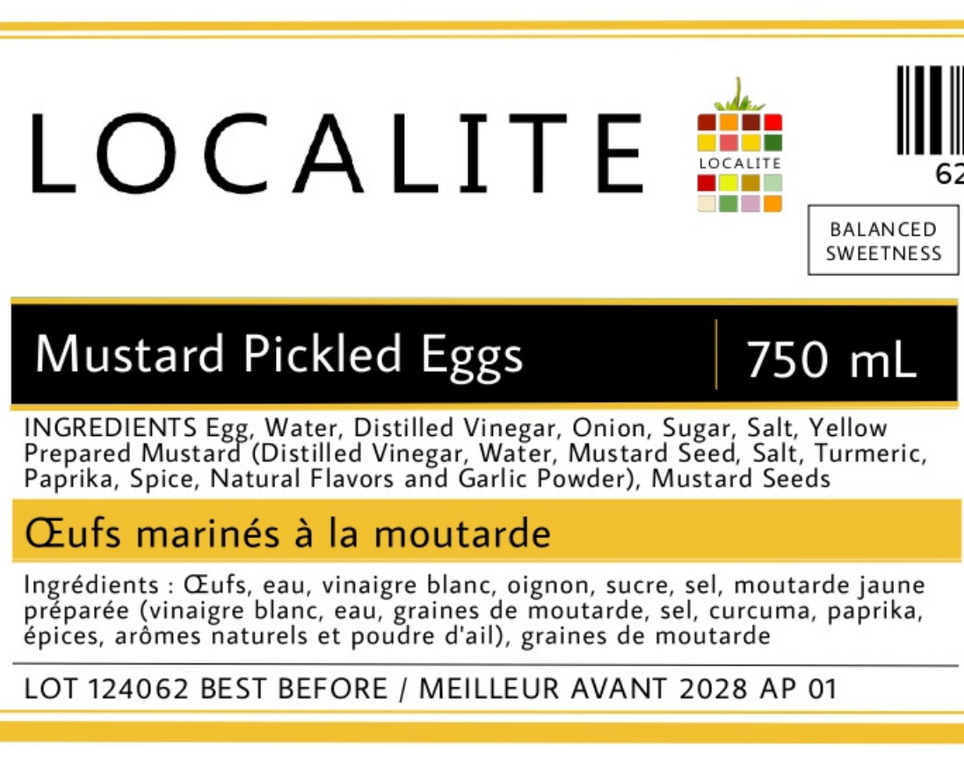 Mustard Pickled Eggs 1 x 750ml