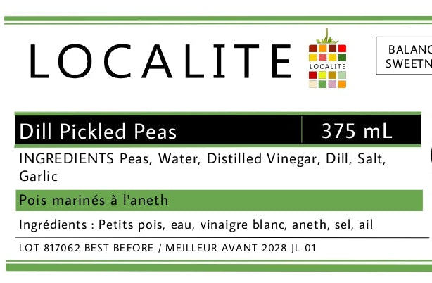 Dill Pickled Peas 1 x 375ml