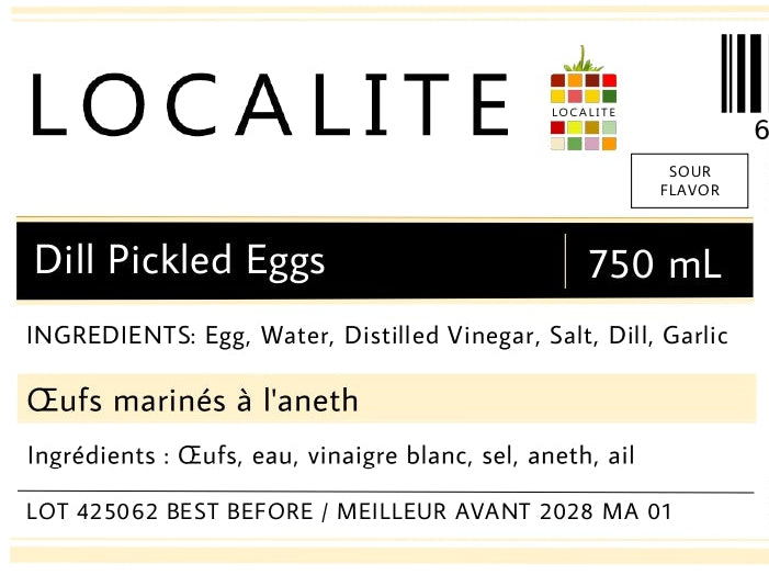 Dill Pickled Eggs 1 x 750ml