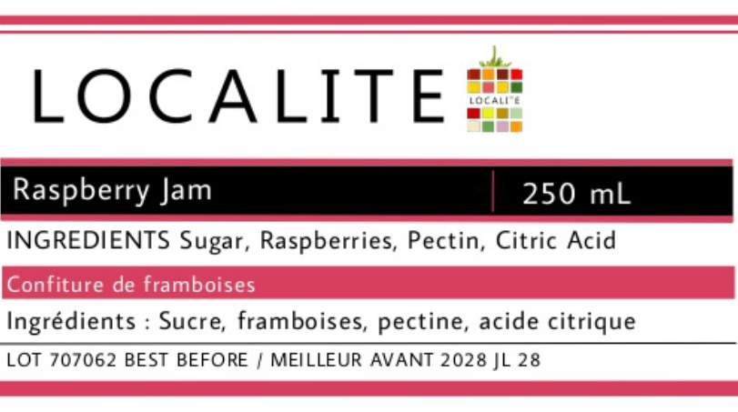 Raspberry Jam 1 x 250ml