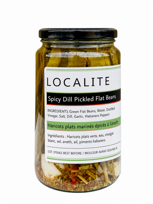 Spicy Dill Pickled Flat Beans 12 x 750ml
