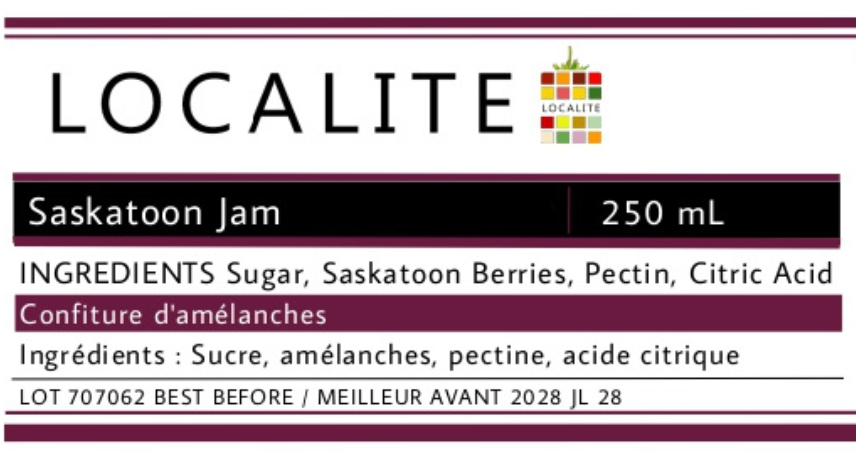 Saskatoon Jam 1 x 250ml