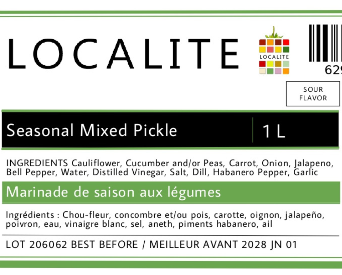 Seasonal Mixed Pickles 1L