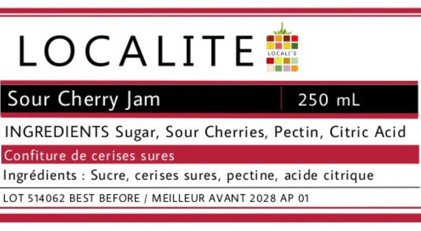 Sour Cherry Jam 1 x 250ml