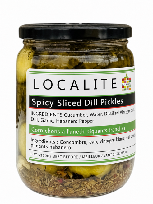 Spicy Sliced Dill Pickles 12 x 500ml