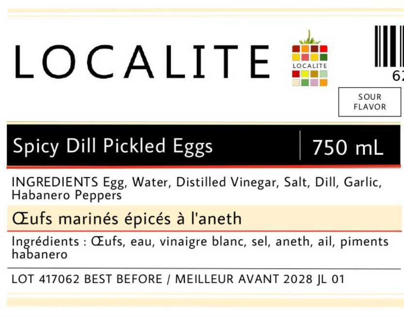 Spicy Dill Pickled Eggs 12 x 750ml