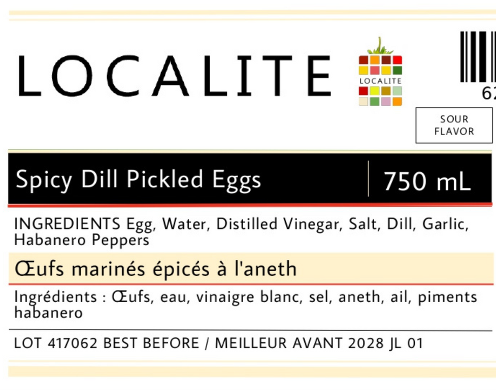 Spicy Dill Pickled Eggs 1 x 750ml