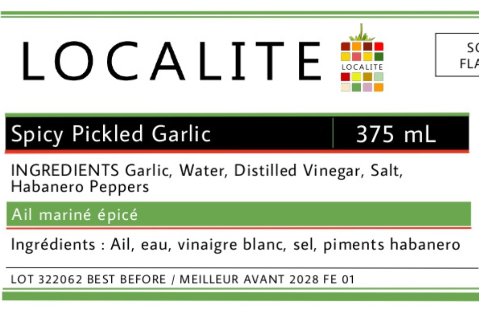 Spicy Pickled Garlic 1 x 375ml