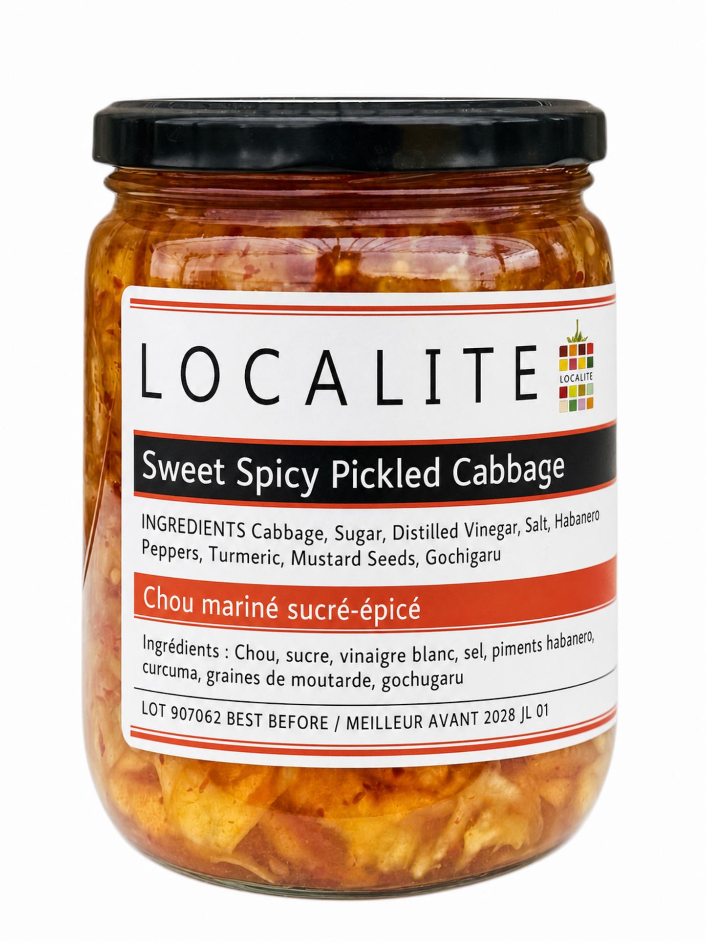 Sweet Spicy Pickled Cabbage 1 x 500ml