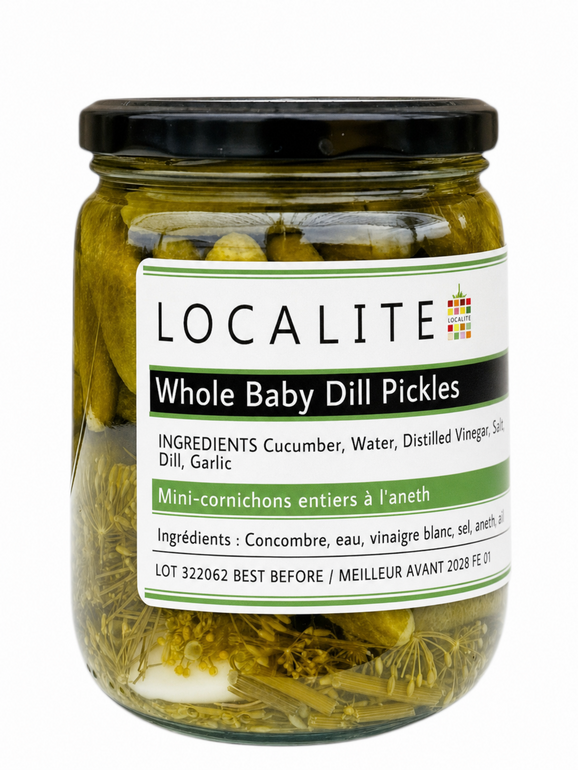 Whole Baby Dill Pickles 1 x 500ml