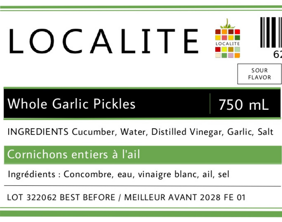 Whole Garlic Pickles 1 x 750ml