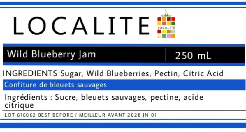 Wild Blueberry Jam 1 x 250ml